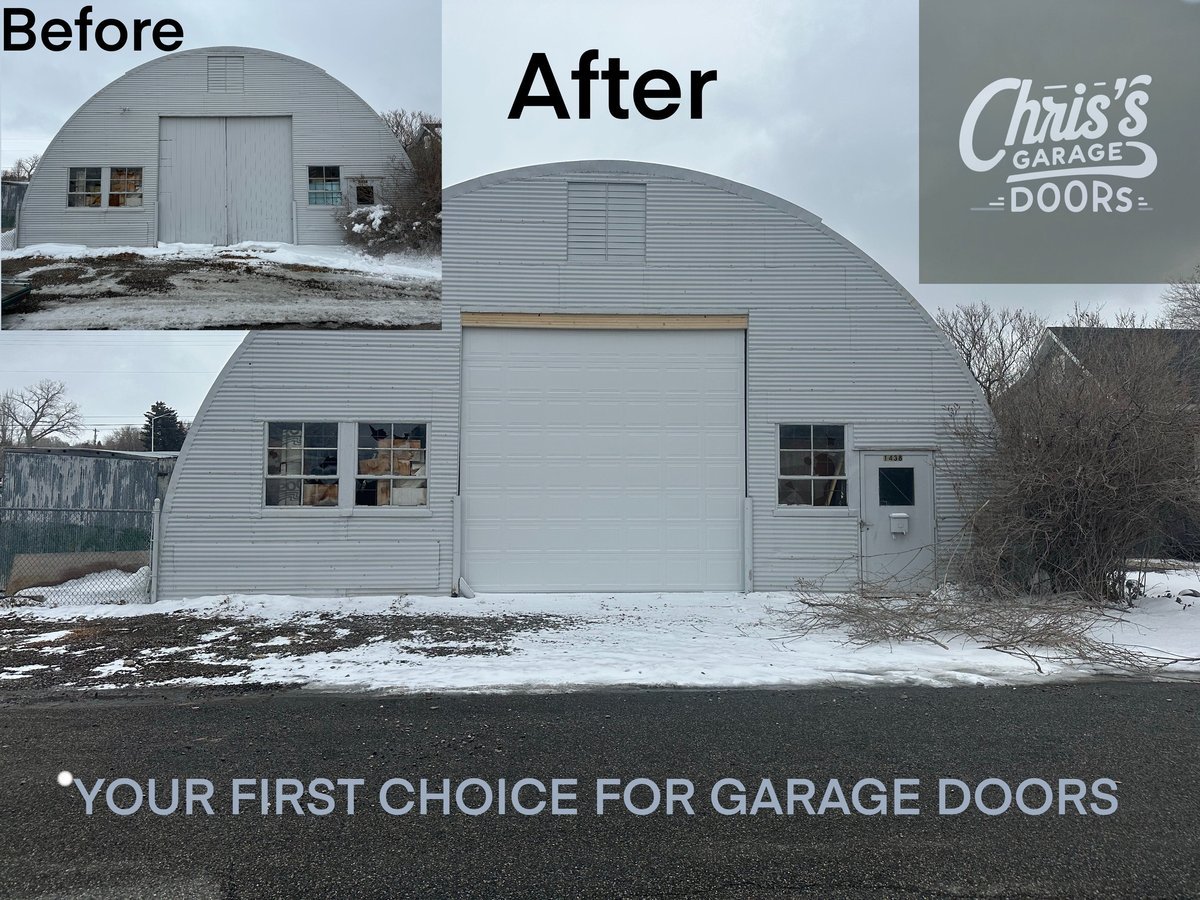 Insulated garage door installed by Chris's Garage Doors